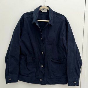 Everlane Organic Cotton Herringbone Utility Jacket